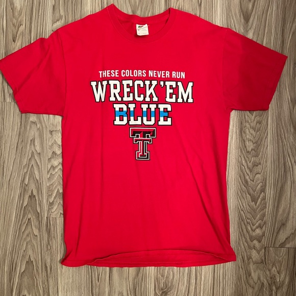 Back the Blue, Texas Tech CFB T-Shirt - Picture 2 of 4